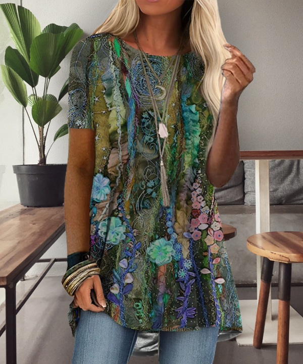AS | Košile s potiskem inspirovaná boho stylem