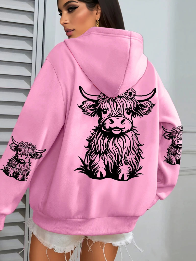 Luxusní a půvabný Mikina s kapucí