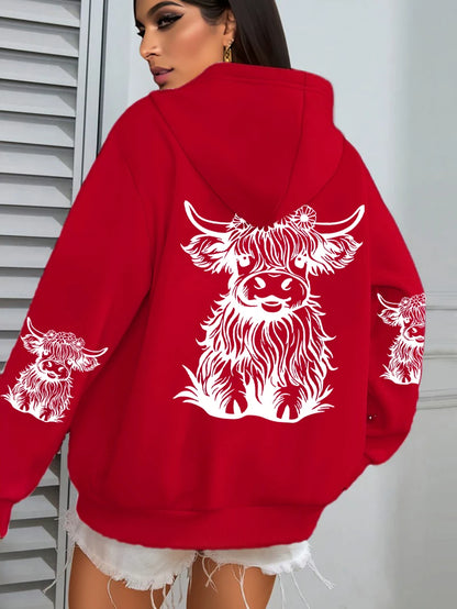 Luxusní a půvabný Mikina s kapucí
