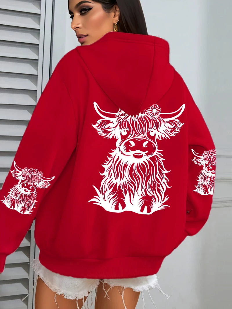 Luxusní a půvabný Mikina s kapucí