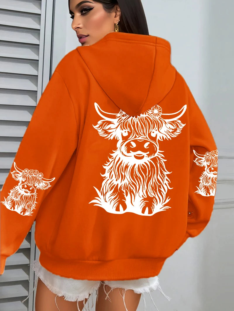 Luxusní a půvabný Mikina s kapucí