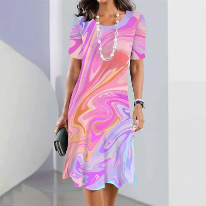 AS | Midi šaty s potiskem