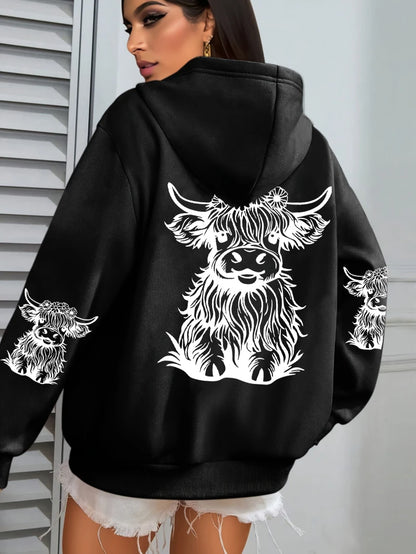 Luxusní a půvabný Mikina s kapucí
