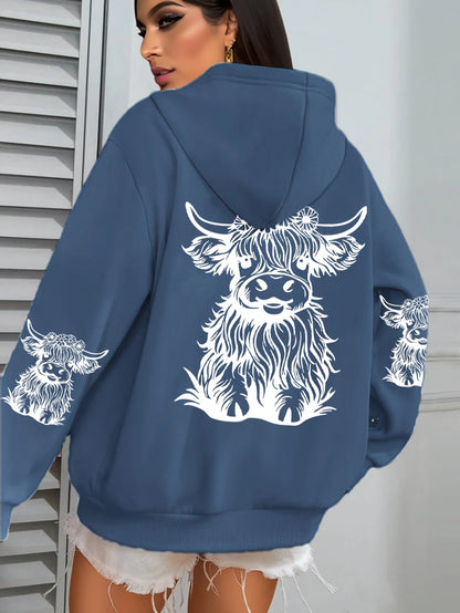 Luxusní a půvabný Mikina s kapucí