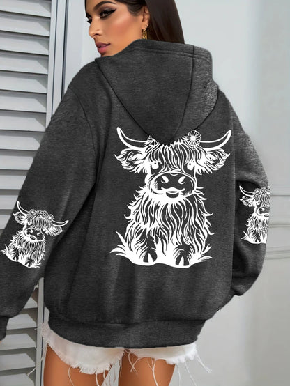 Luxusní a půvabný Mikina s kapucí