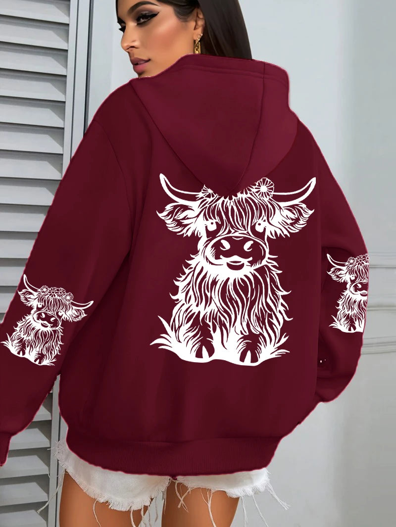 Luxusní a půvabný Mikina s kapucí