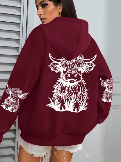 Luxusní a půvabný Mikina s kapucí