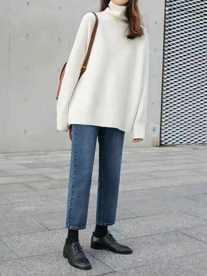 Rolák ze směsového kašmíru s minimalistickou siluetou, barva taupe