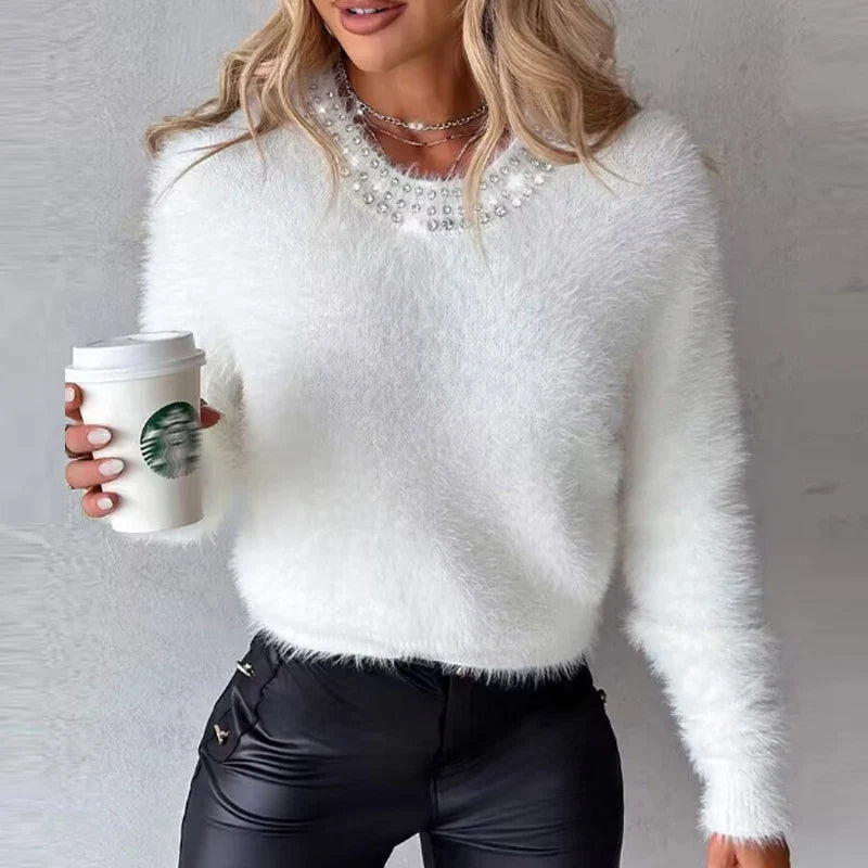 Elena® | Fluffy knitted sweater