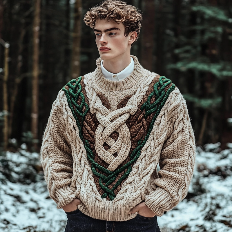 Svetr v nadčasovém vintage stylu