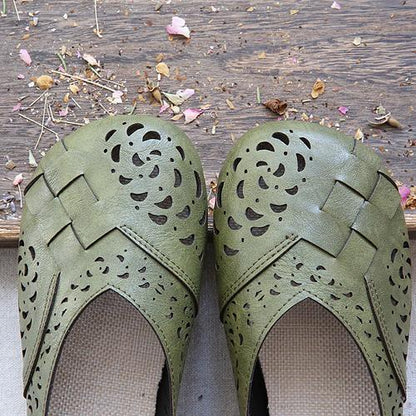 AS | Prodyšné kožené boty ve vintage stylu