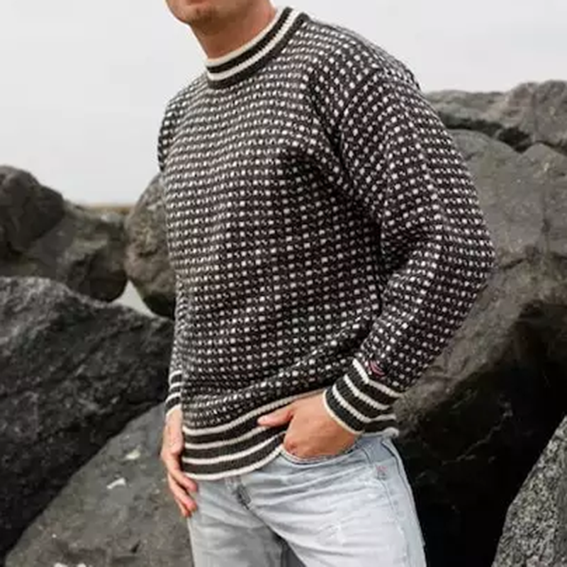 Klasický vintage Svetr