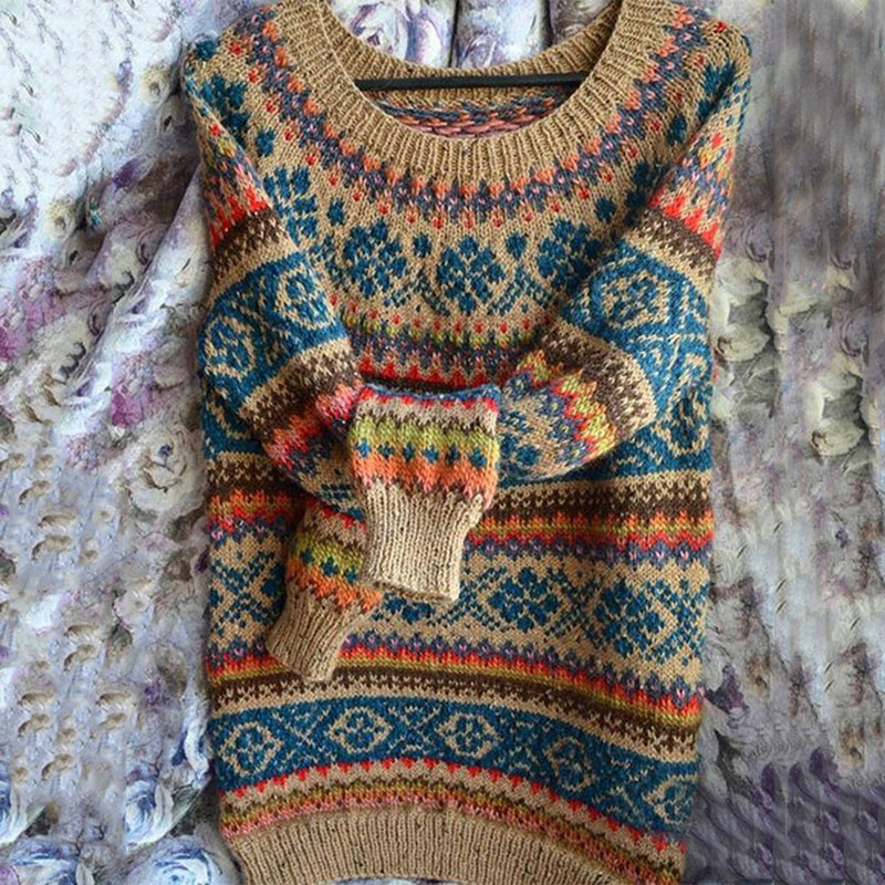 Klasický vintage Svetr