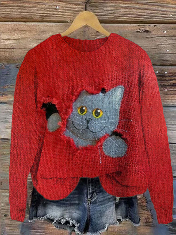 Klasický vintage Svetr
