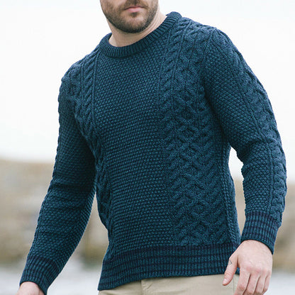 Vintage Chunky Colorblock Knitted Warm Sweater artswardrobe