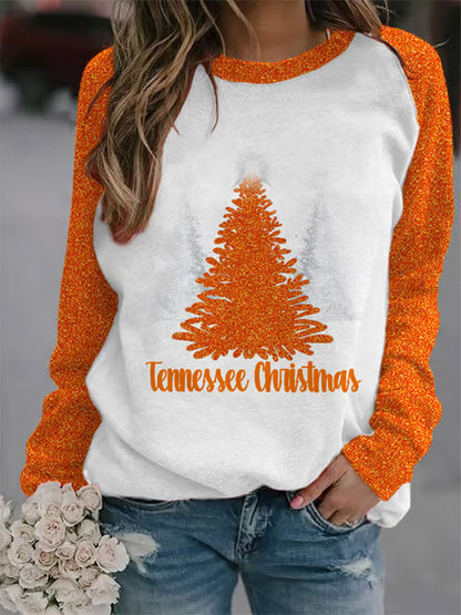 Comstylish Women's Tennessee Christmas Print Sweatshirt