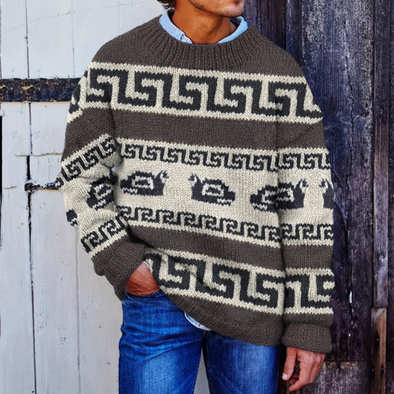 Svetr v nadčasovém vintage stylu
