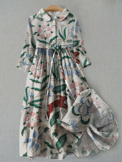 AS | Květinové maxi šaty s knoflíky