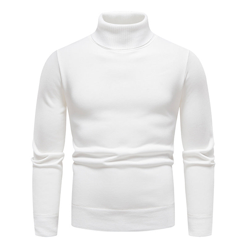 Men's Vintage Solid Knit Turtleneck Sweater elevenforest