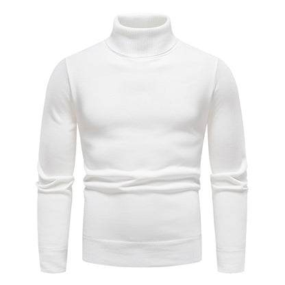 Men's Vintage Solid Knit Turtleneck Sweater elevenforest