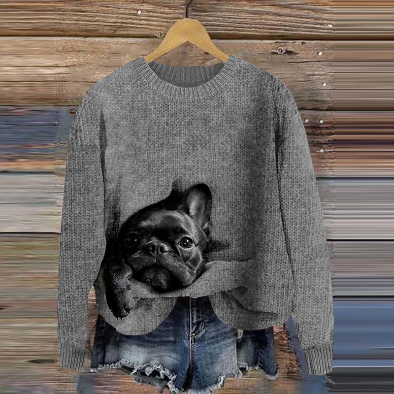 Klasický vintage Svetr