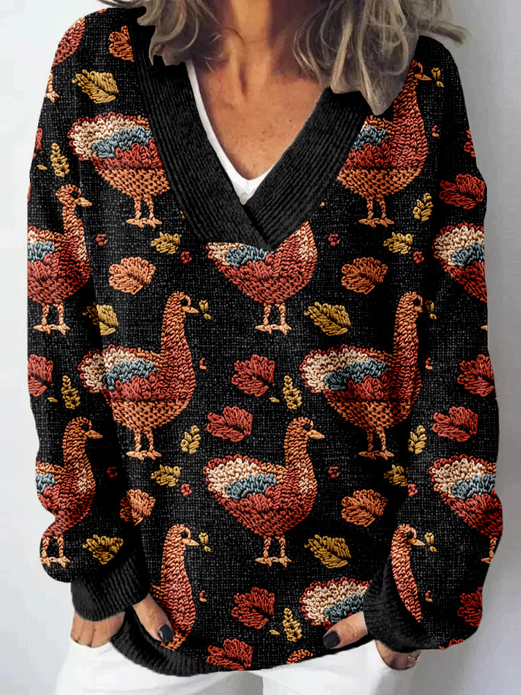 Klasický vintage Svetr