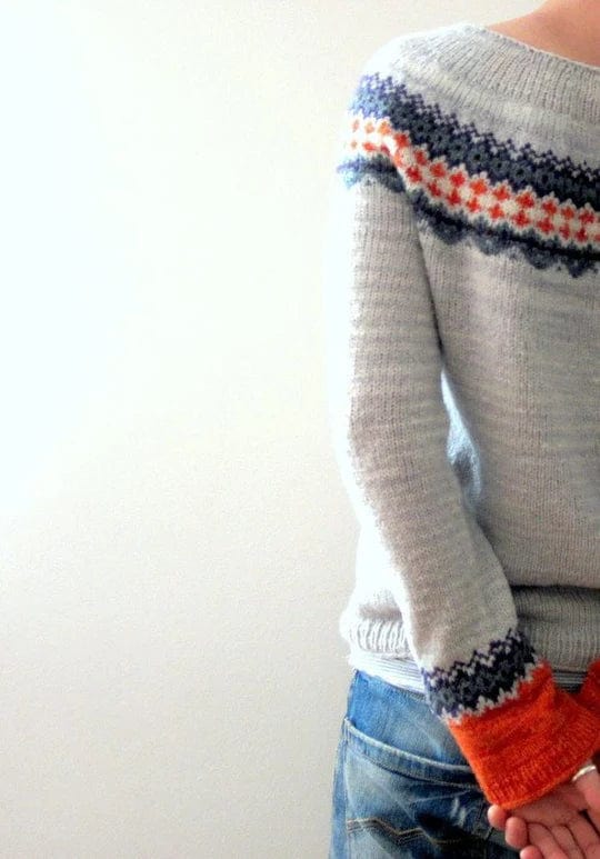 AS | Šedý svetr v boho stylu