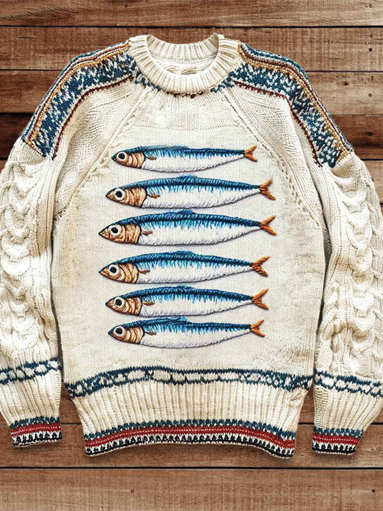 Svetr v nadčasovém vintage stylu