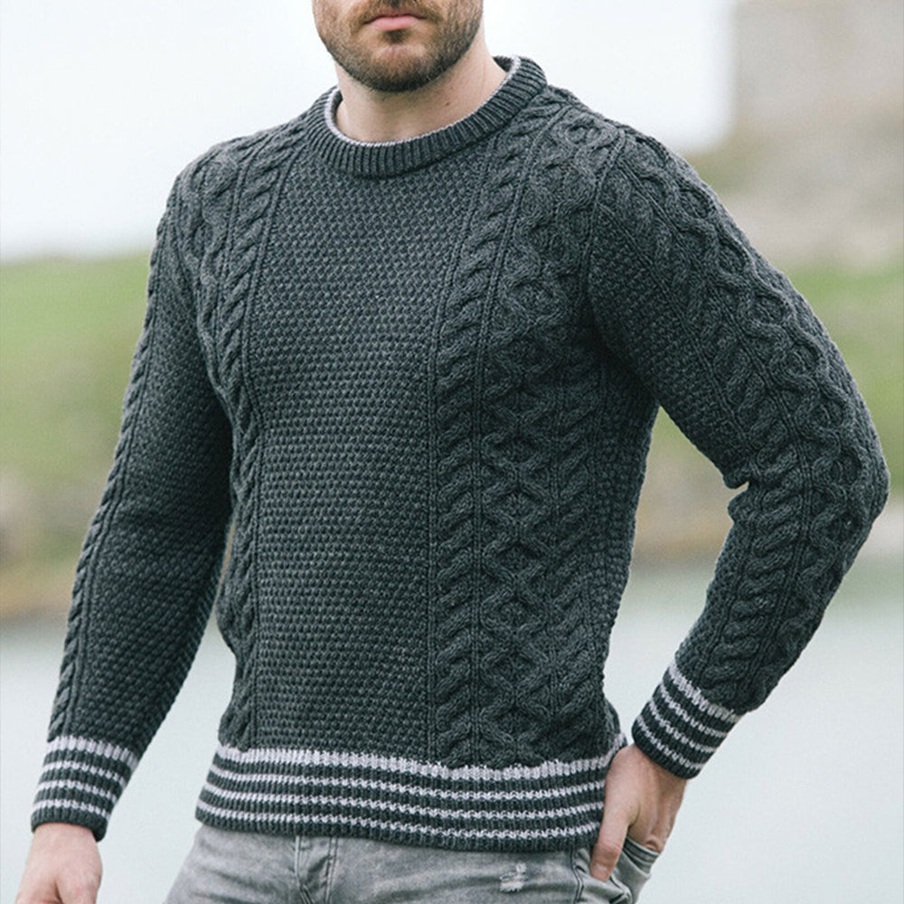 Vintage Chunky Colorblock Knitted Warm Sweater artswardrobe