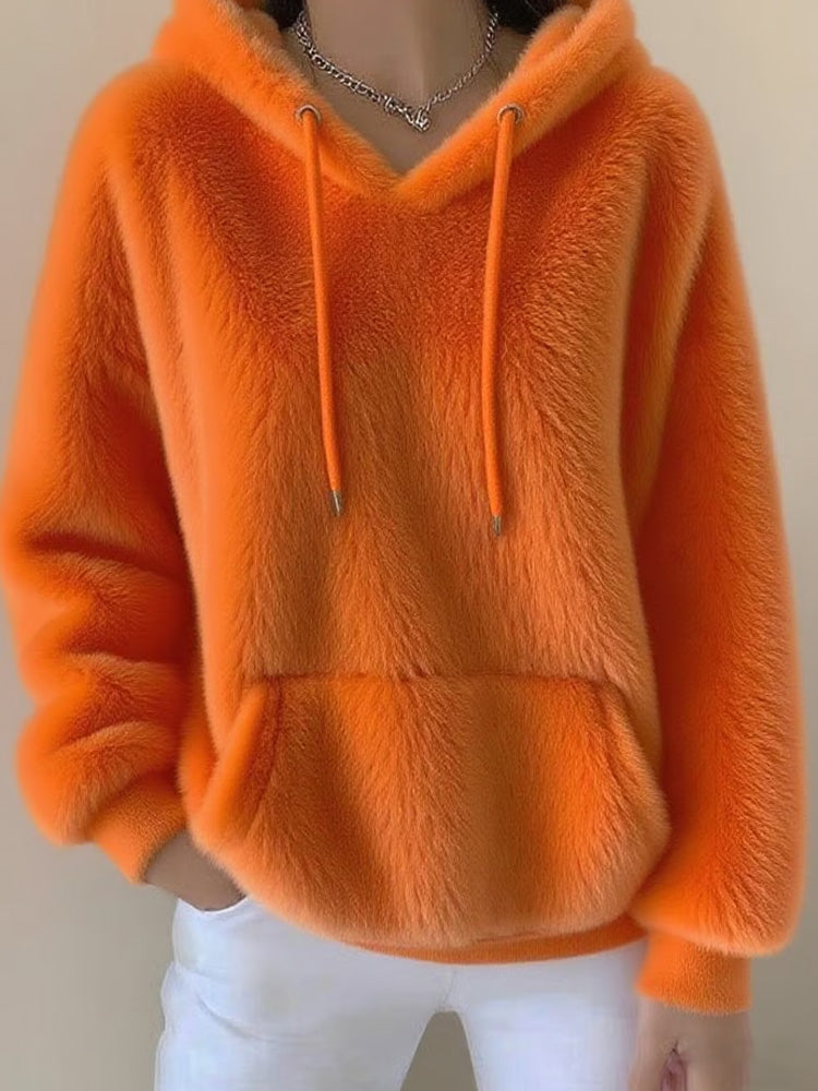 Women's Autumn And Winter Fleece Hoodie elevenforest