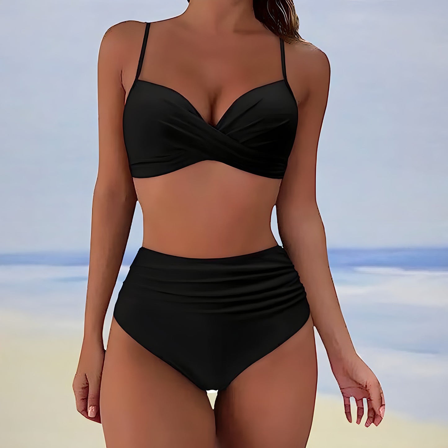 AS | Bikiny s vysokým pasem a twist front topem