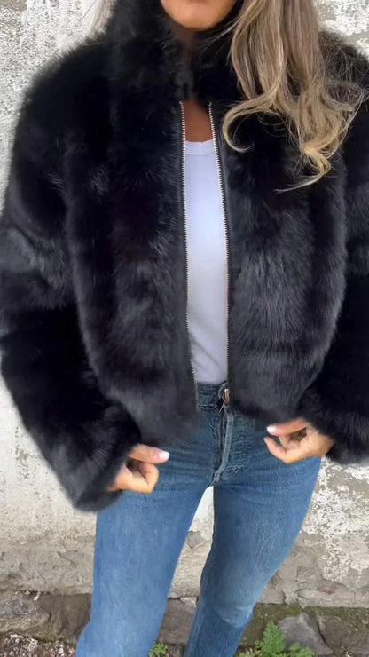 AS | elegantní kožich na zip