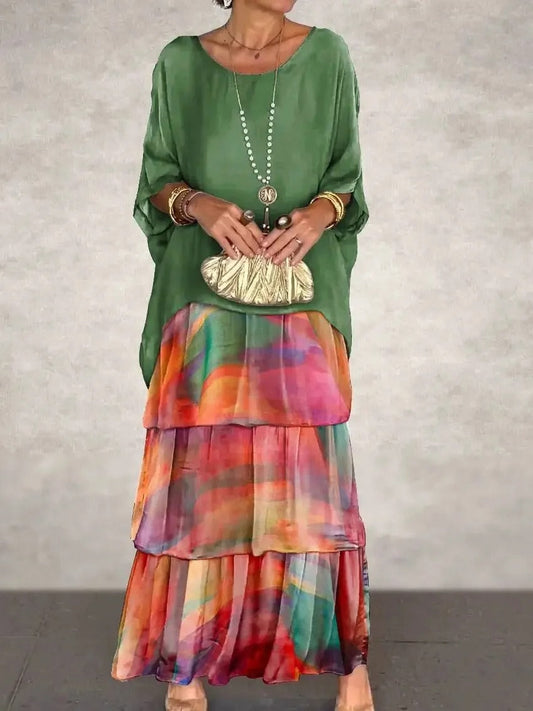 AS | Volné vrstvené maxi šaty