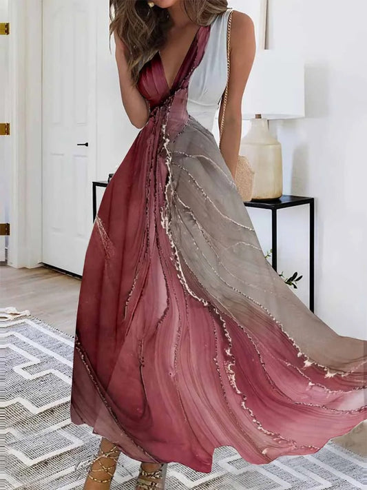 AS | Maxi šaty bez rukávů s výstřihem do V